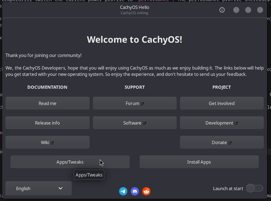 CachyOS Hello